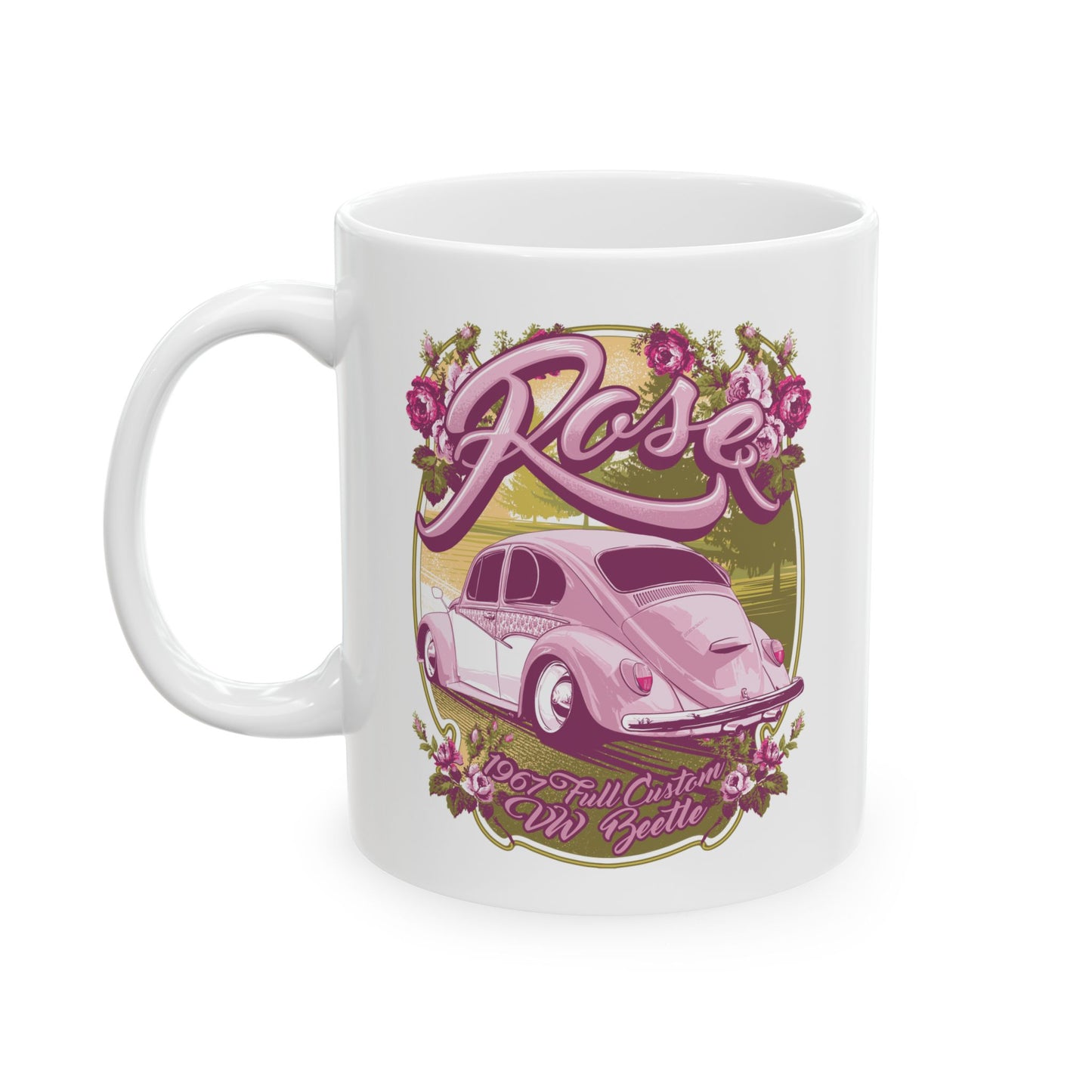 Rose Ceramic Mug – Available in 11oz & 15oz