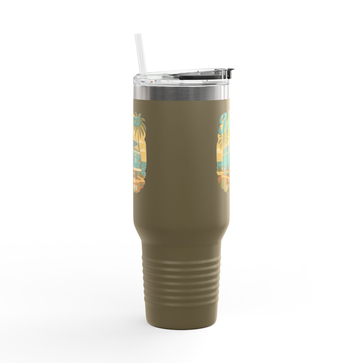 Vintage Camper Insulated Travel Mug - 40oz with Straw and Handle