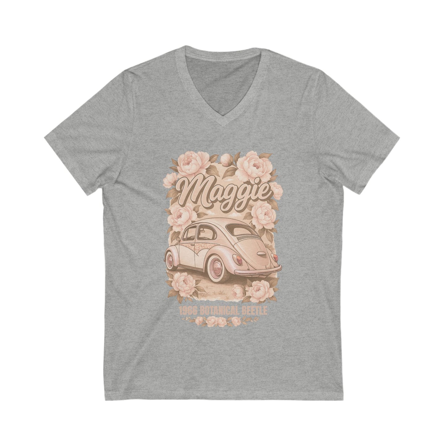 Maggie 1966 Botanical Beetle V-Neck T-Shirt