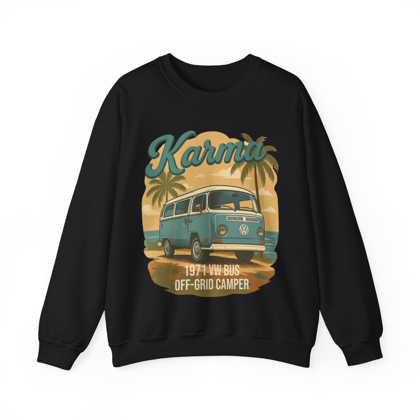 Karma 1971 VW Bus + Camping Package Sweatshirt
