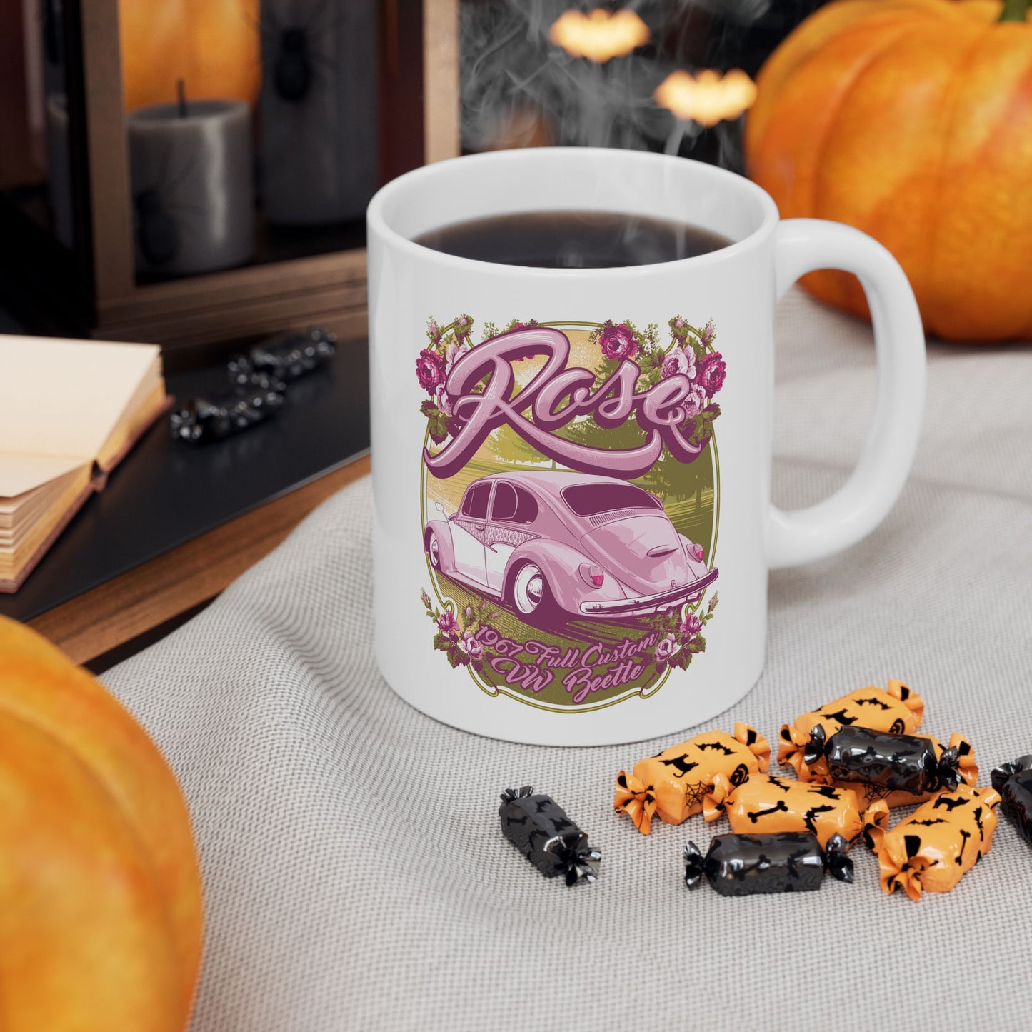 Rose Ceramic Mug – Available in 11oz & 15oz