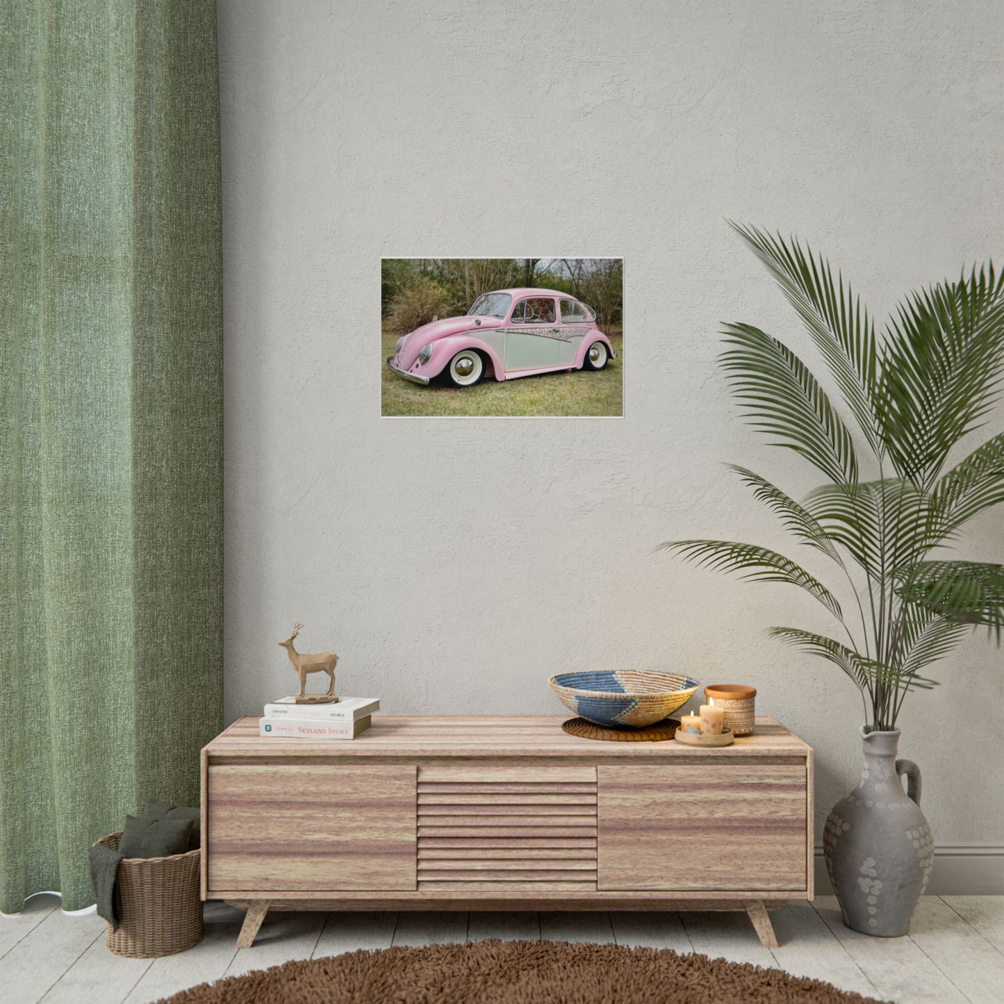 Rose 1967 Full Custom VW Beetle 24x16 Poster