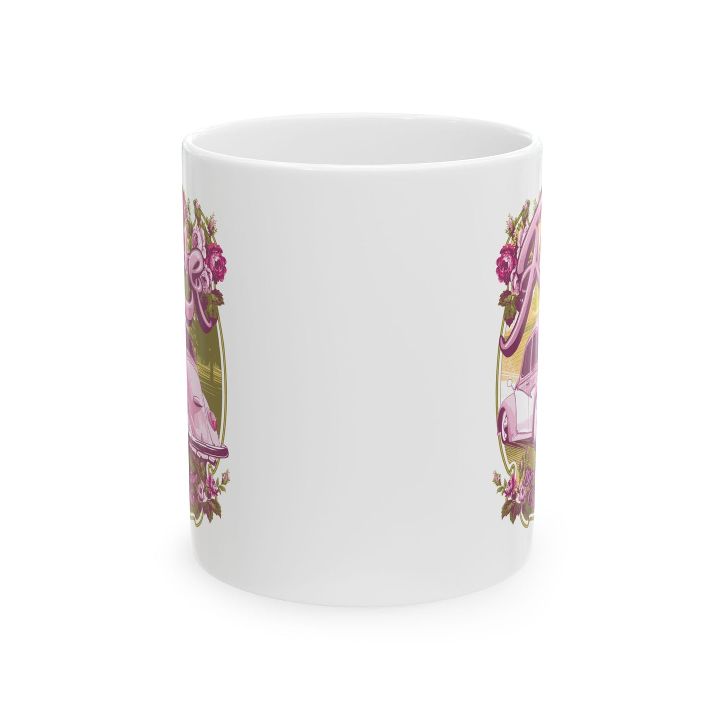 Rose Ceramic Mug – Available in 11oz & 15oz