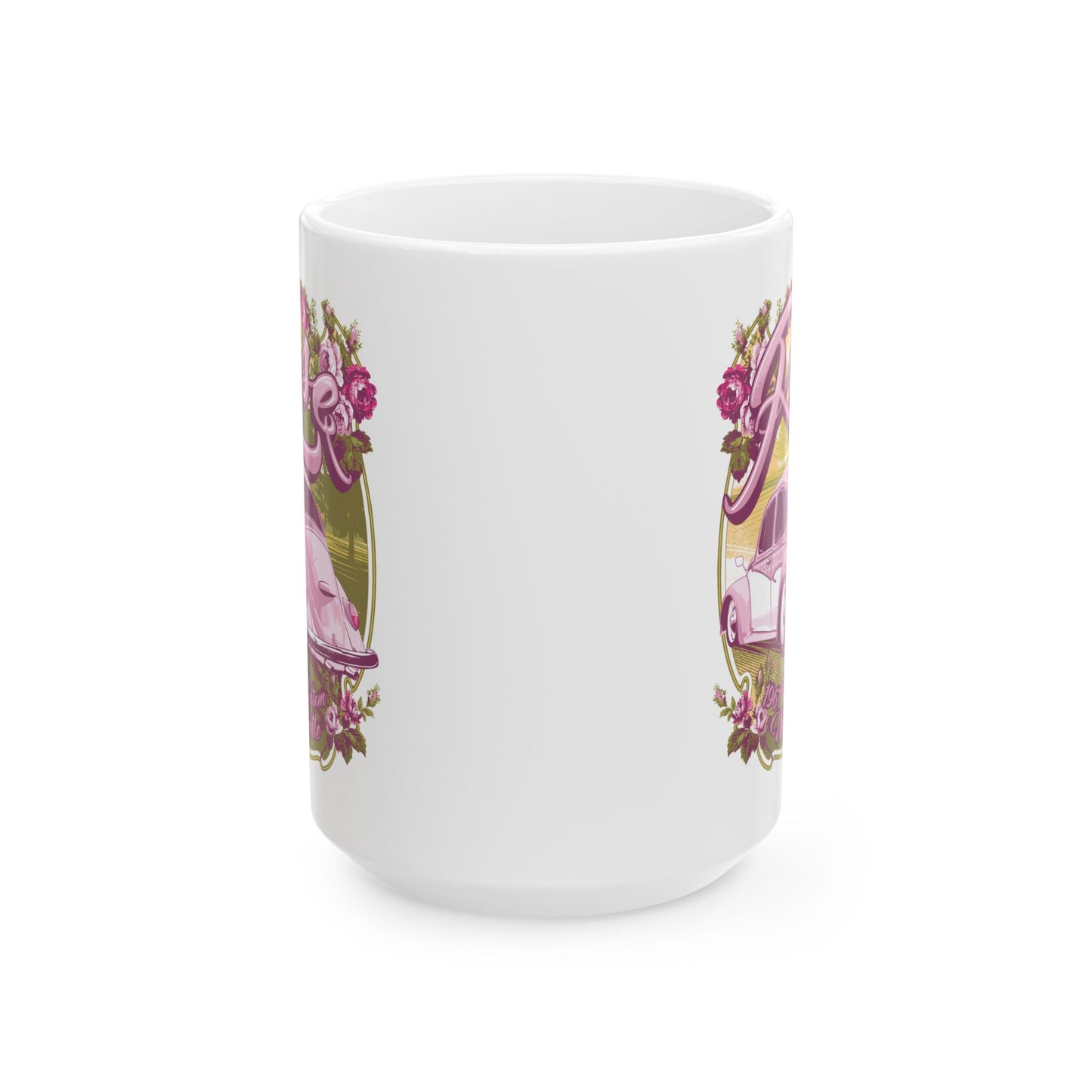Rose Ceramic Mug – Available in 11oz & 15oz