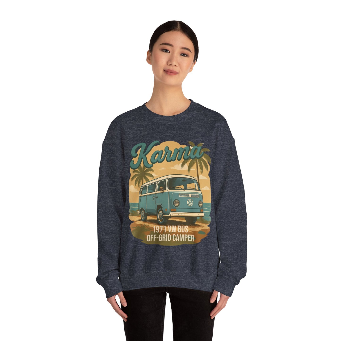 Karma 1971 VW Bus + Camping Package Sweatshirt