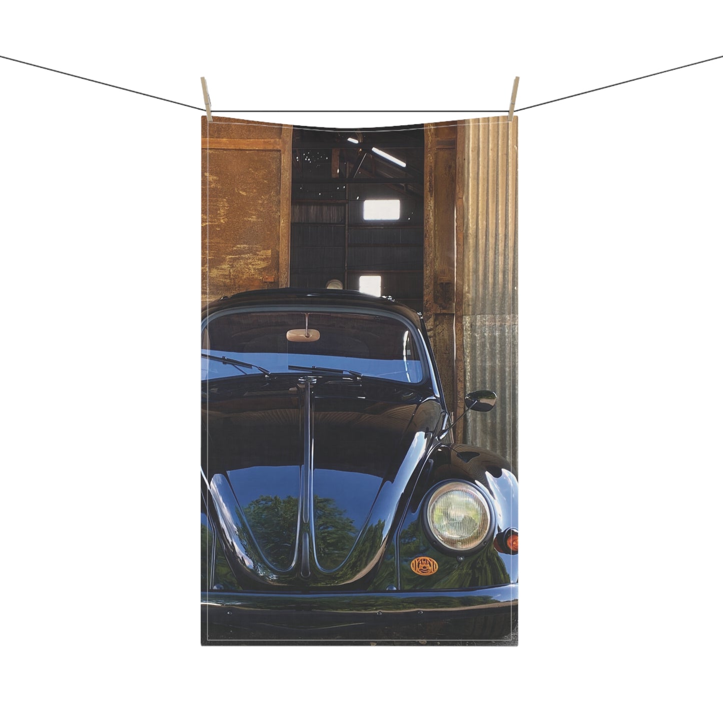 Charity 1963 Original Ragtop Beetle Cotton Twill Tea Towel