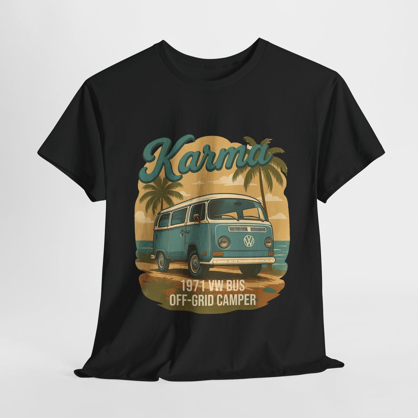 Karma 1971 VW Bus Off Grid Camper T-Shirt