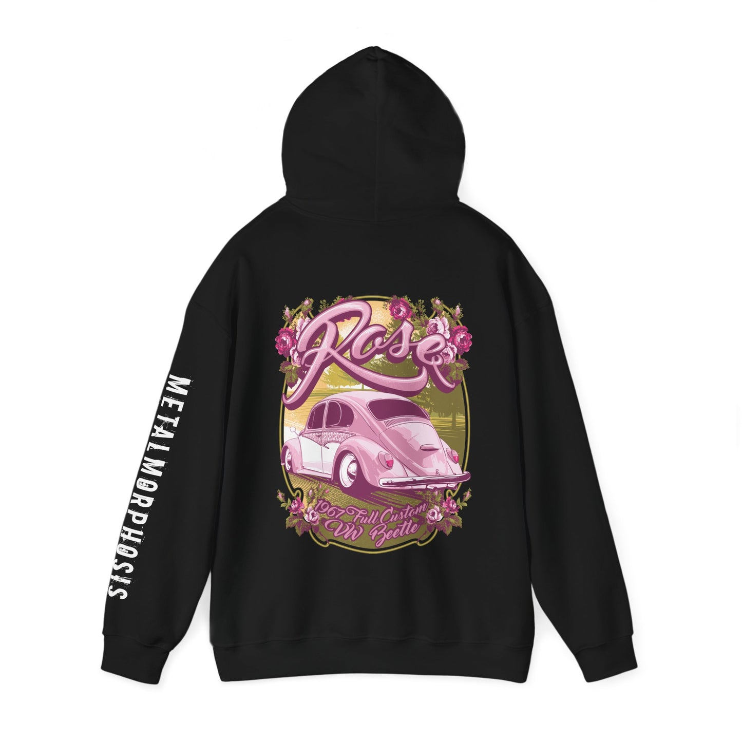 Rose 1967 VW Beetle Hoodie