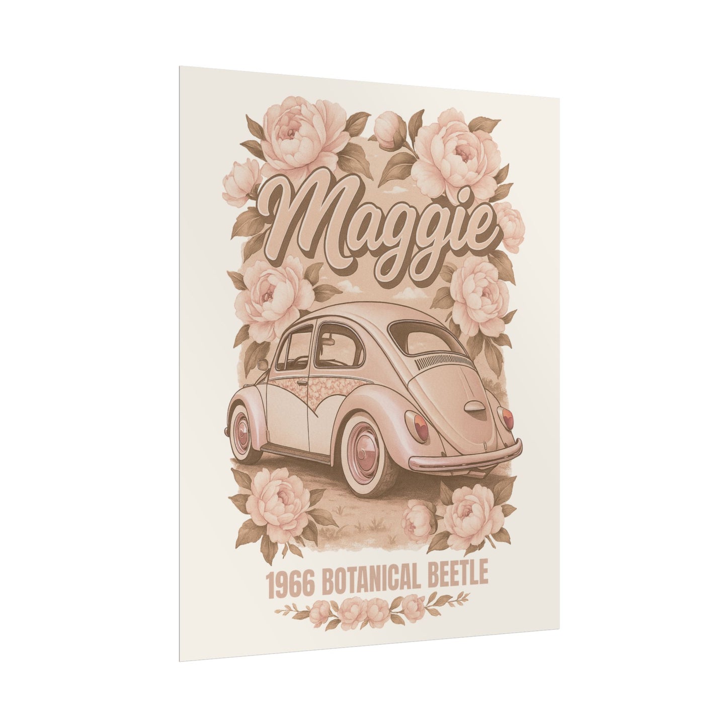 Maggie 1966 Full Custom VW Beetle 16x20 Poster