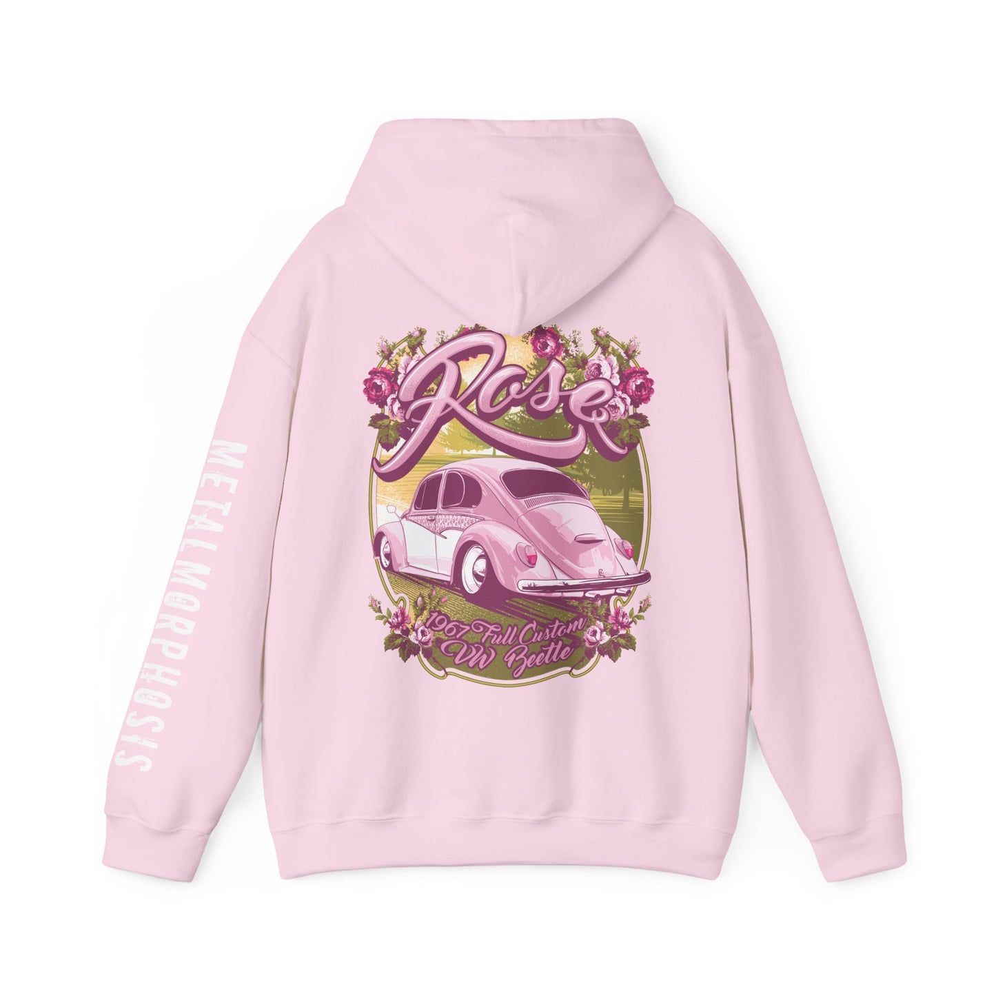 Rose 1967 VW Beetle Hoodie