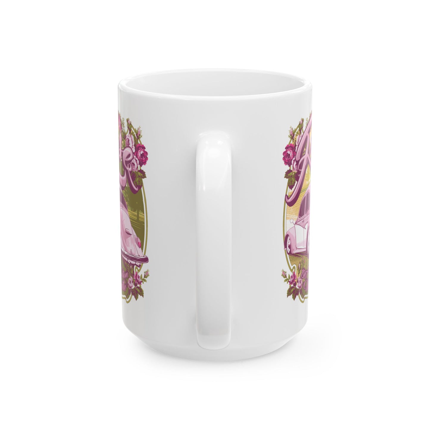 Rose Ceramic Mug – Available in 11oz & 15oz