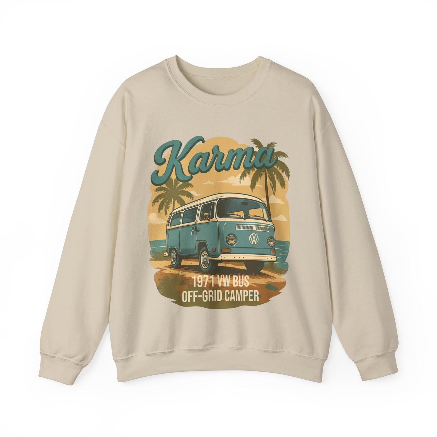 Karma 1971 VW Bus + Camping Package Sweatshirt