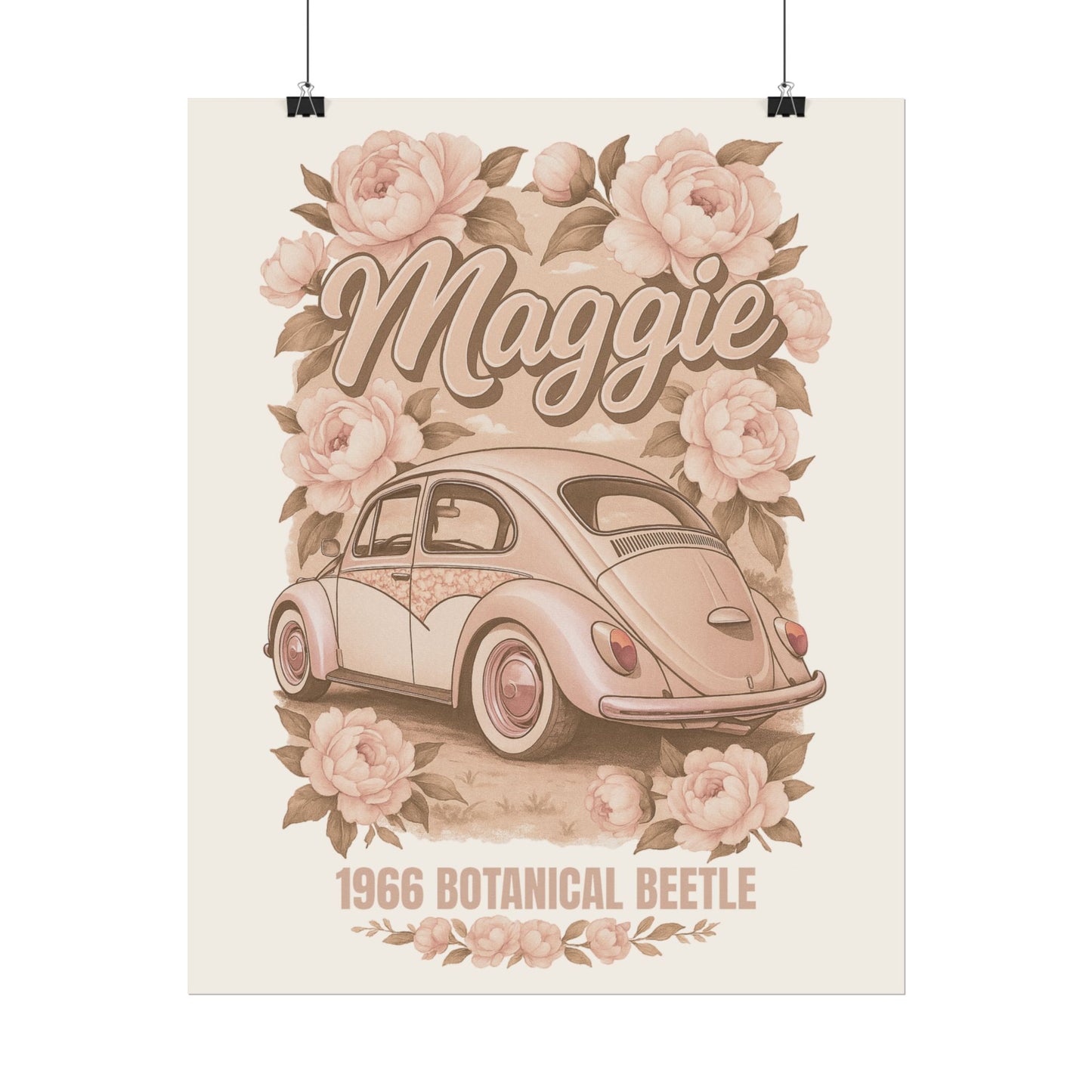 Maggie 1966 Full Custom VW Beetle 16x20 Poster