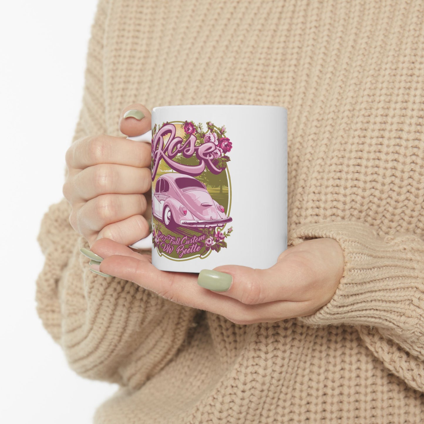 Rose Ceramic Mug – Available in 11oz & 15oz