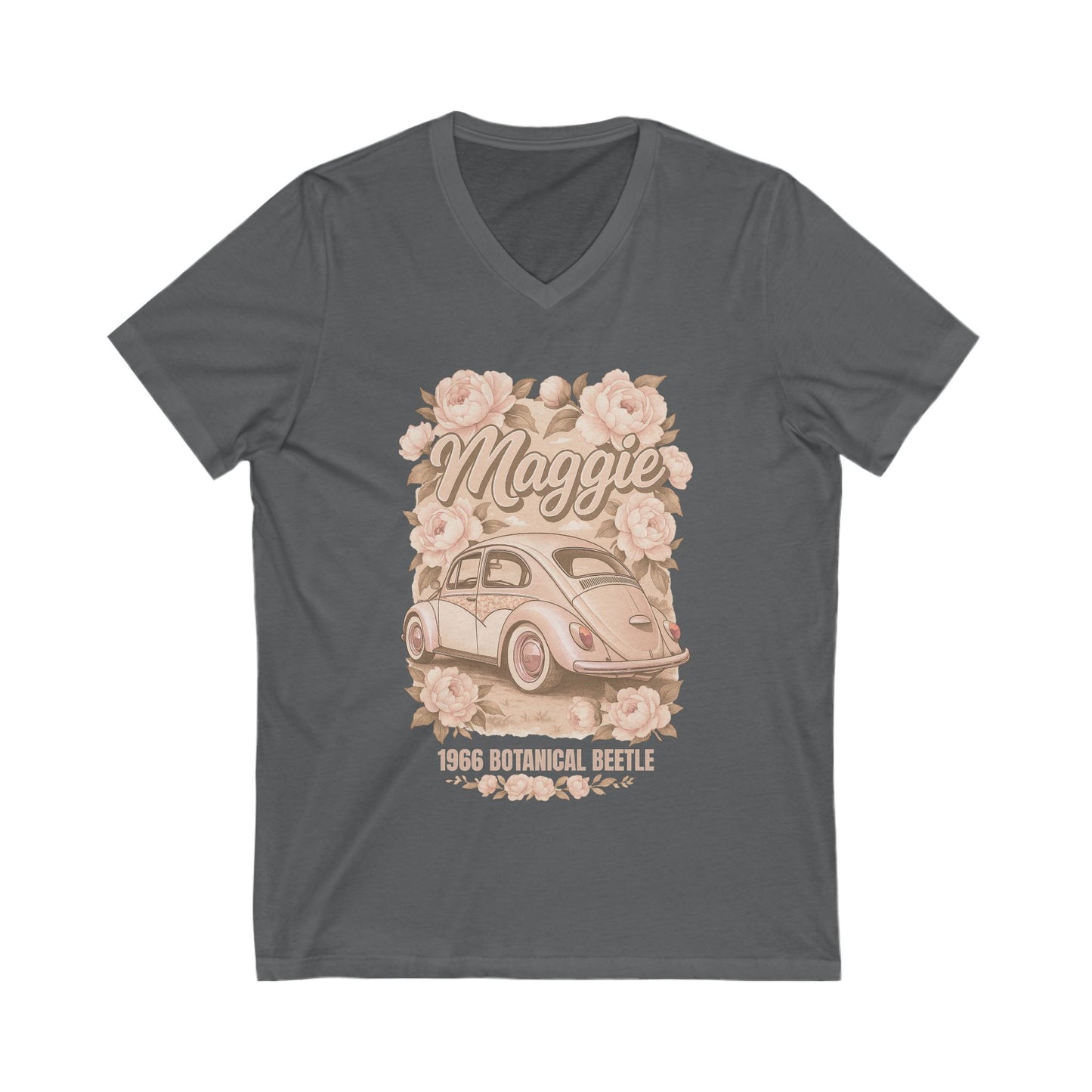 Maggie 1966 Botanical Beetle V-Neck T-Shirt