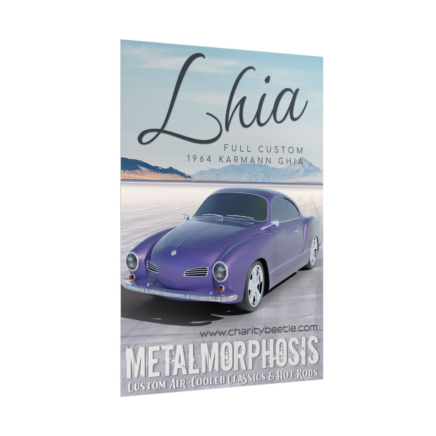 Lhia Full Custom Karmann Ghia Poster – 16.5” x 23.4”