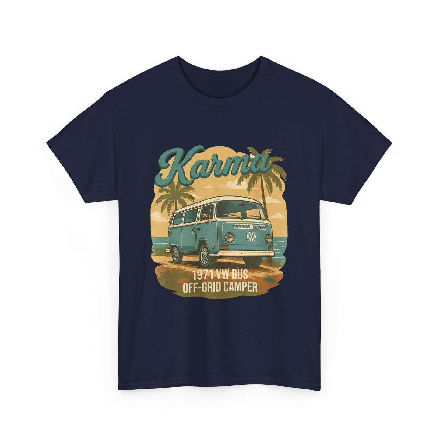 Karma 1971 VW Bus Off Grid Camper T-Shirt