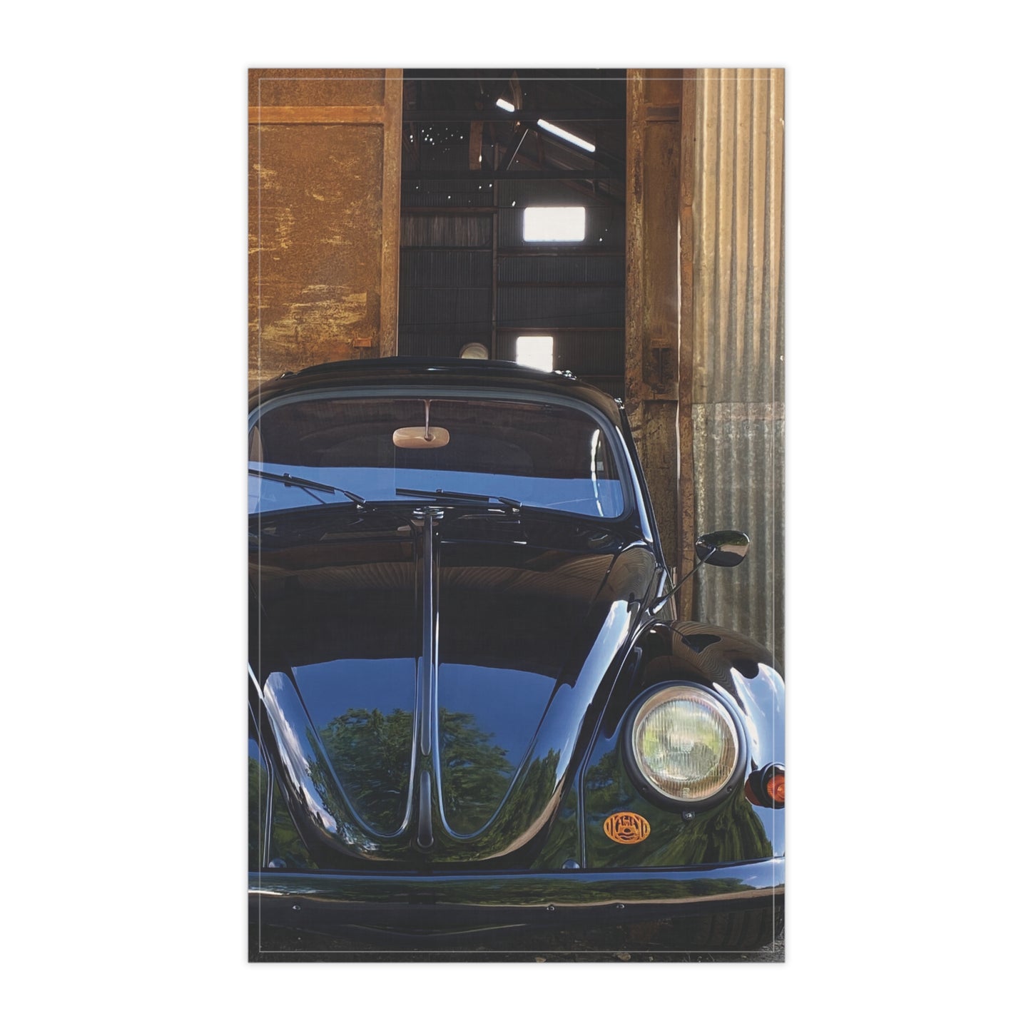 Charity 1963 Original Ragtop Beetle Cotton Twill Tea Towel