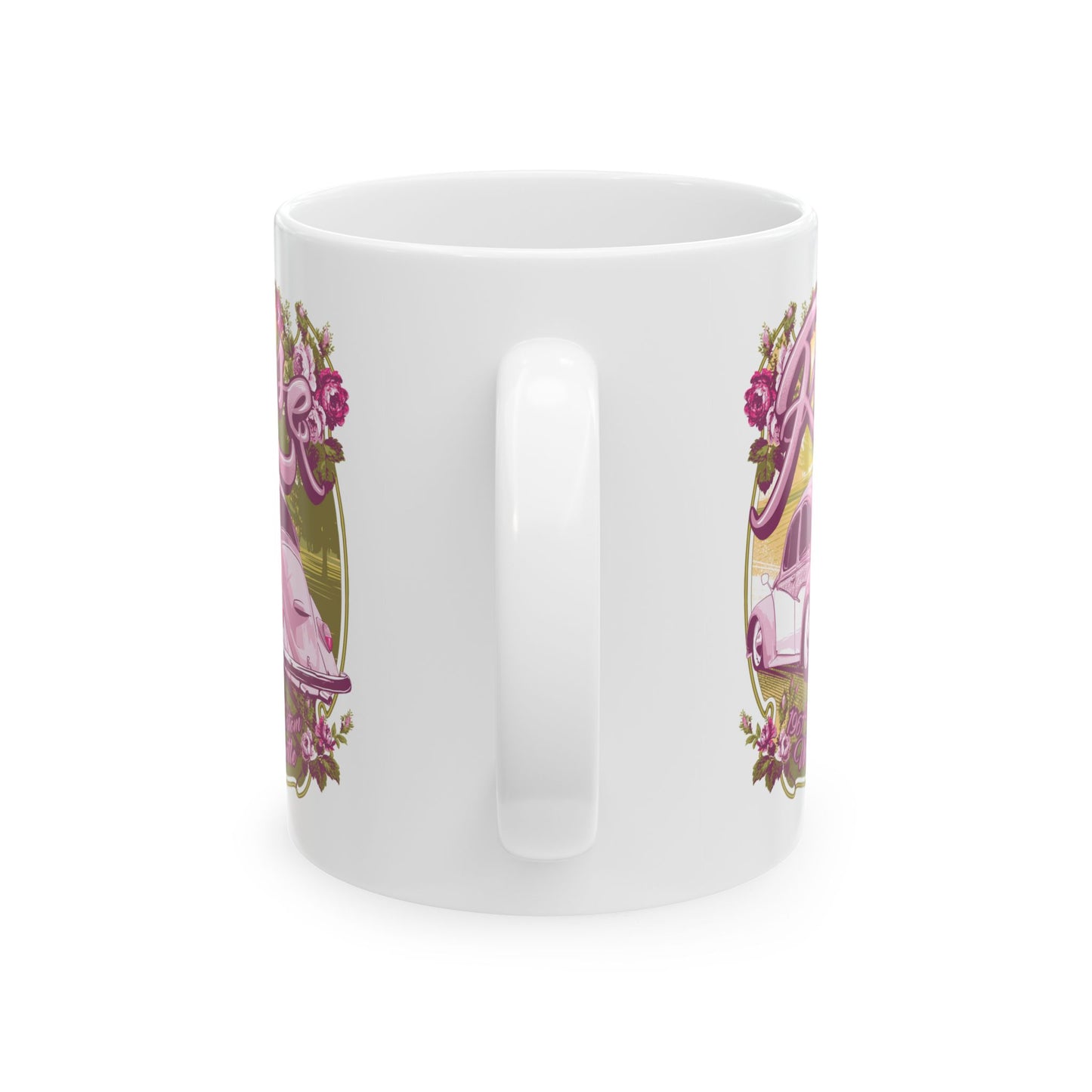 Rose Ceramic Mug – Available in 11oz & 15oz
