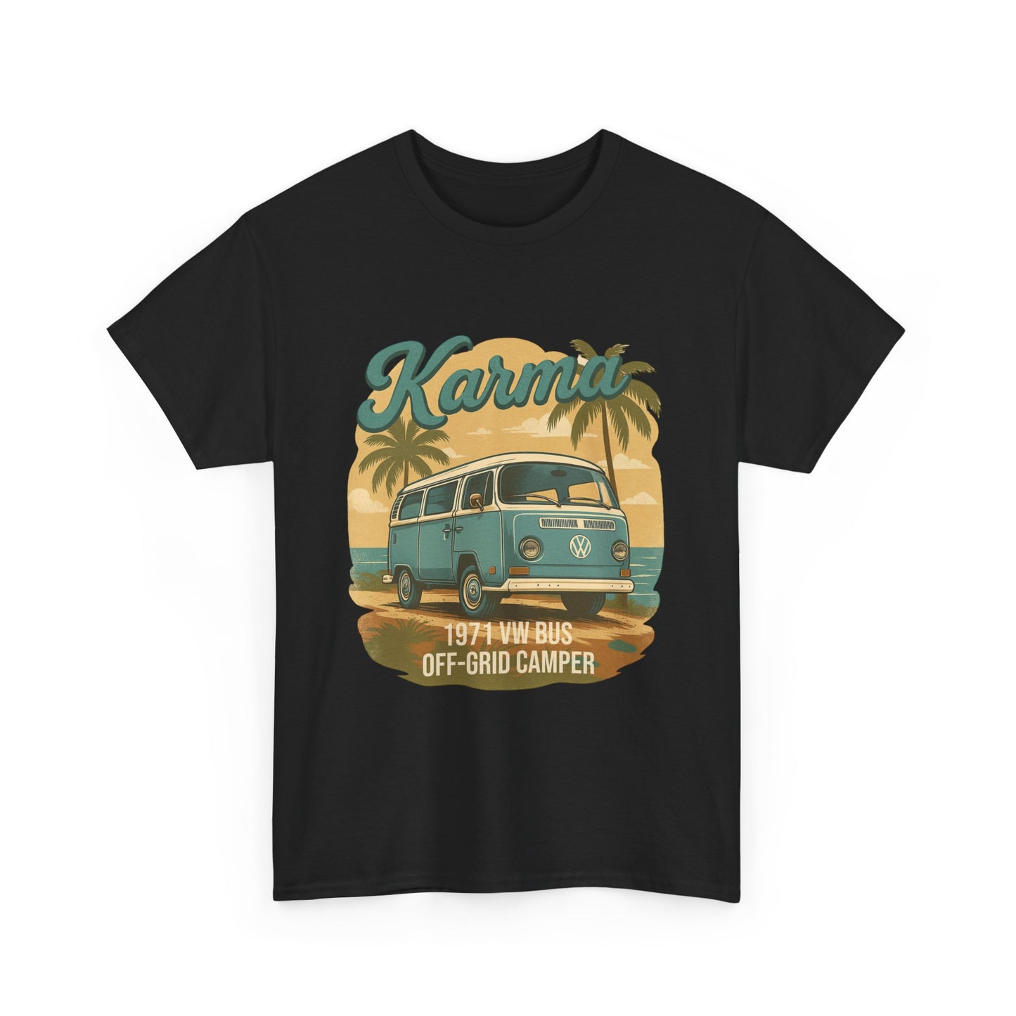Karma 1971 VW Bus Off Grid Camper T-Shirt