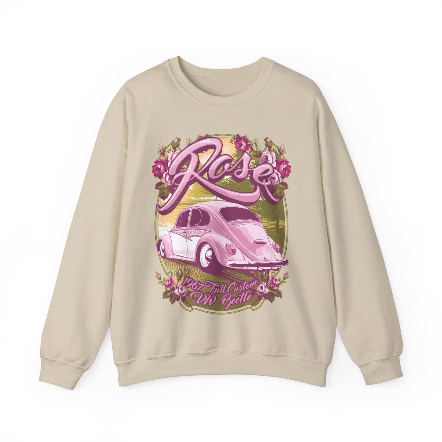 Rose 1967 Full Custom VW Beetle Sweatshirt