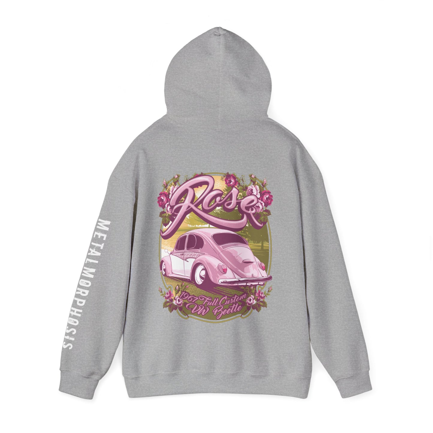 Rose 1967 VW Beetle Hoodie