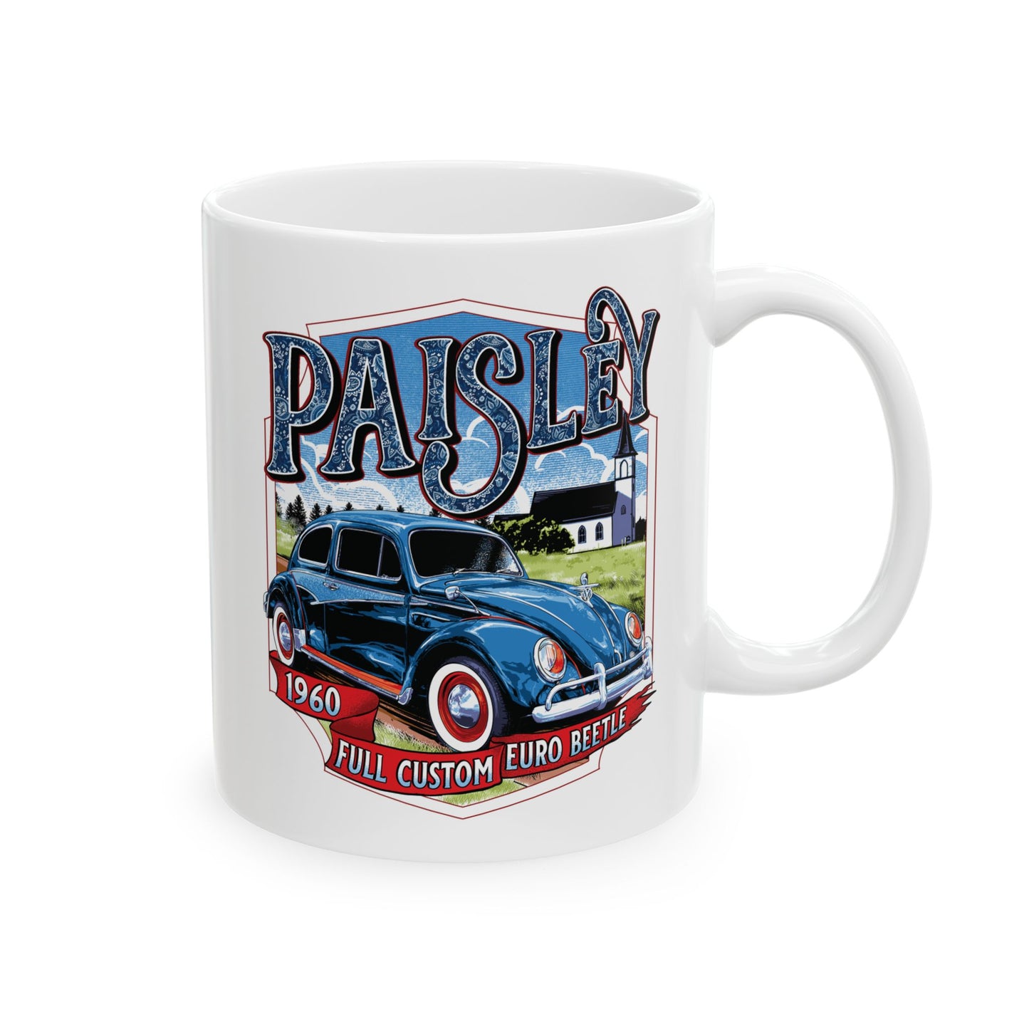 Paisley Ceramic Mug – Available in 11oz & 15oz