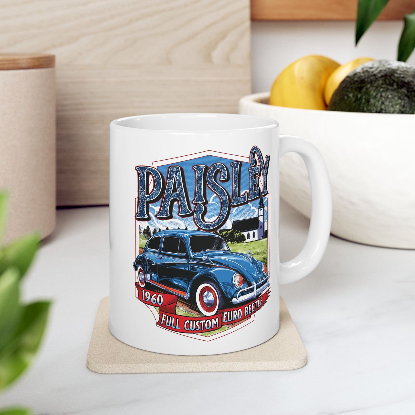 Paisley Ceramic Mug – Available in 11oz & 15oz