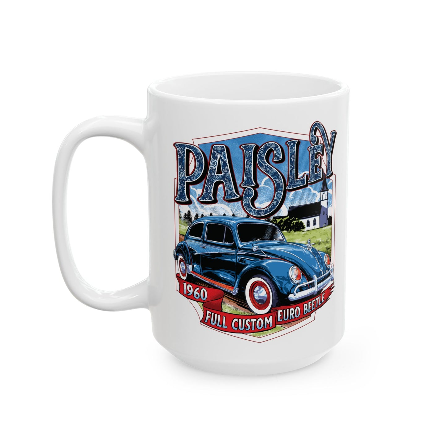 Paisley Ceramic Mug – Available in 11oz & 15oz