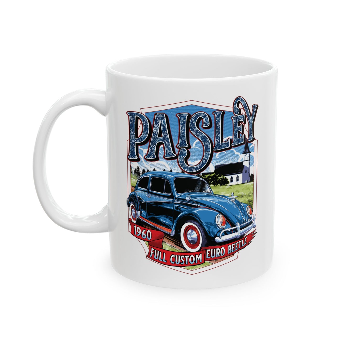 Paisley Ceramic Mug – Available in 11oz & 15oz