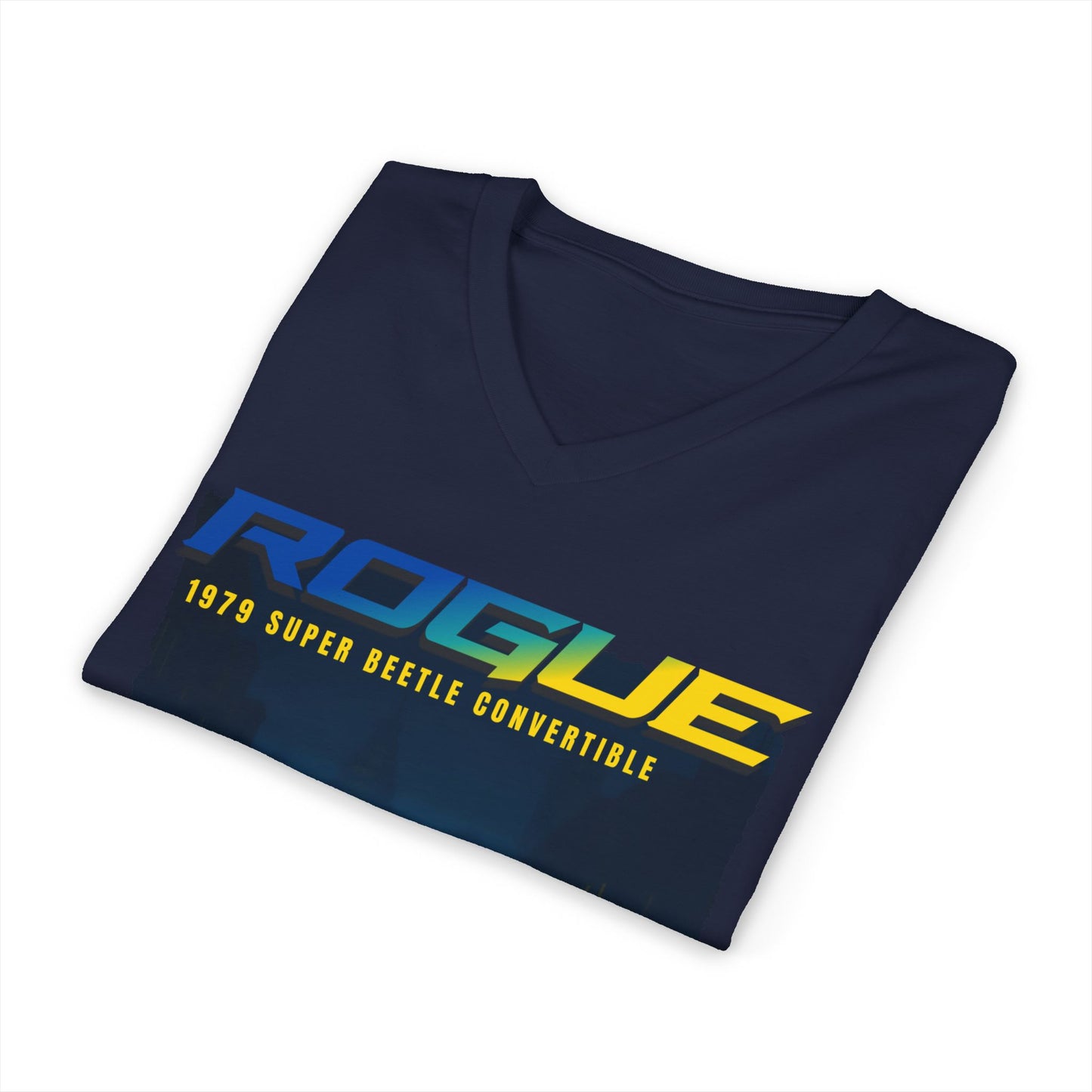 Rogue 1979 Super Beetle Convertible V-Neck T-Shirt
