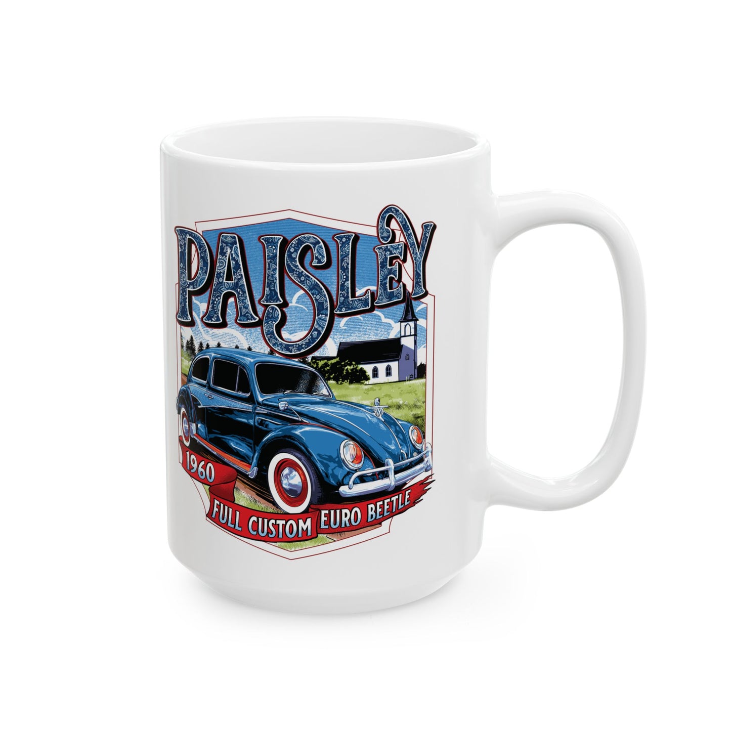 Paisley Ceramic Mug – Available in 11oz & 15oz